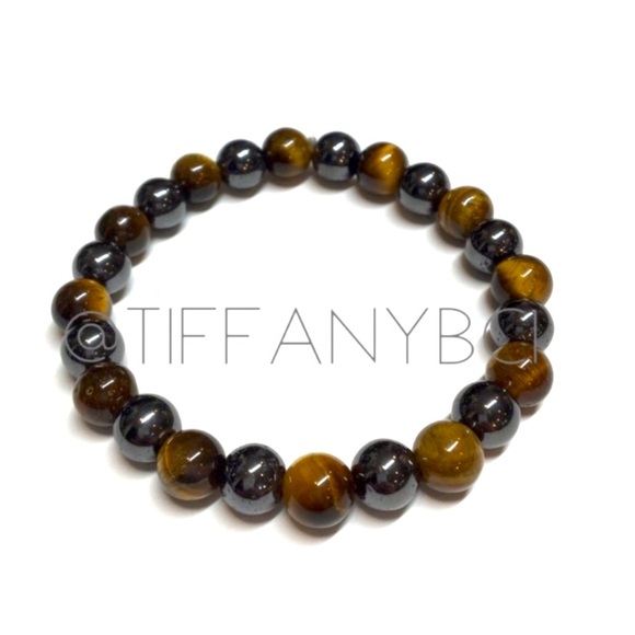 Hematite Tiger Eye Bracelet - Picture 6 of 9